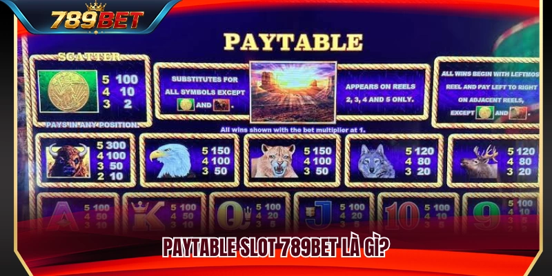 Paytable Slot 789BET – Đọc Bảng Trả Thưởng Trước Khi Chơi 2 Paytable slot 789BET là gì?