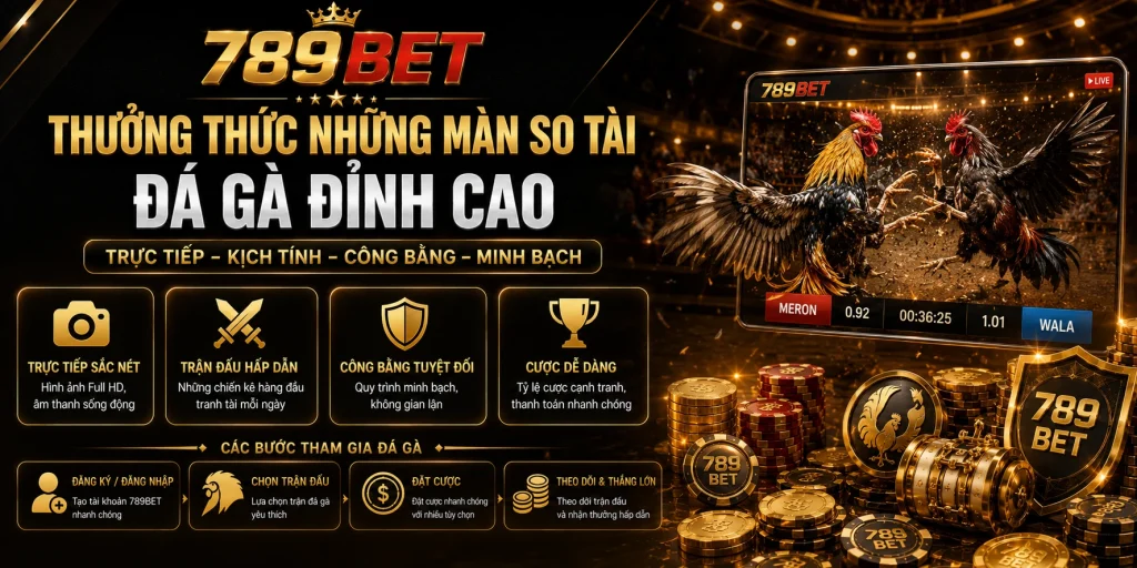 789BET - Trang Chủ 789BET – Link 789 BET Chính Thức – Tải APP Miễn Phí 4 Thưởng thức những màn so tài đá gà đỉnh cao