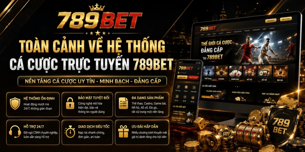 789BET - Trang Chủ 789BET – Link 789 BET Chính Thức – Tải APP Miễn Phí 1 Toàn cảnh về hệ thống cá cược trực tuyến 789BET